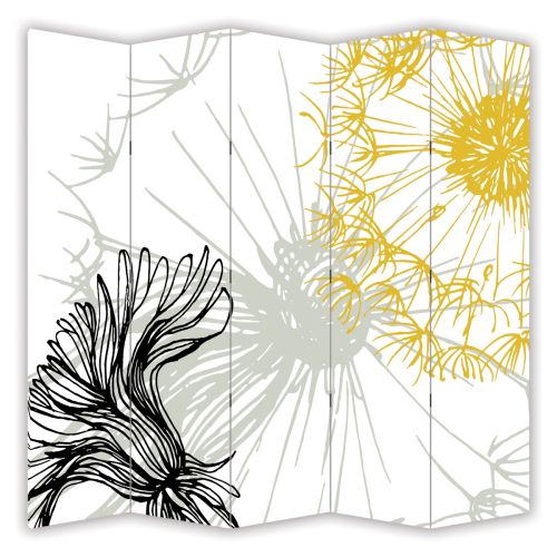 P1022 Decorative Screen Room divider Dandelions (3,4,5 or 6 panels)