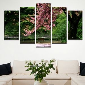 0313 Wall art decoration (set of 5 pieces) Magic calmness