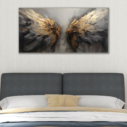1106 Wall art decoration The Golden Wings of Silence