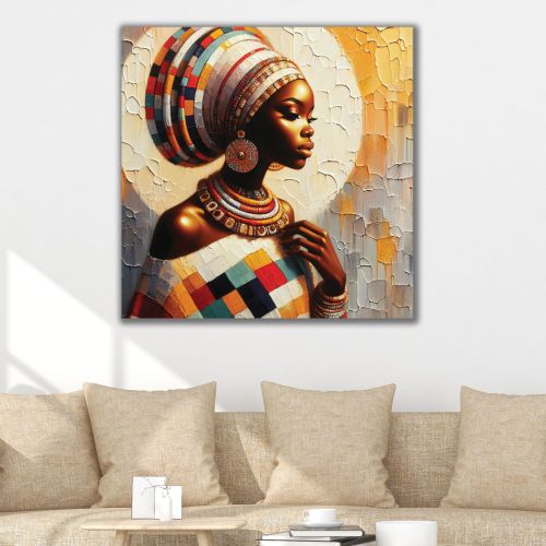 1110 Wall art decoration Feminine harmony from Africa