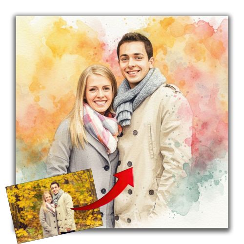 Подарък картина за влюбени