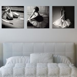 0606 Wall art decoration (set of 3 pieces) Ballet