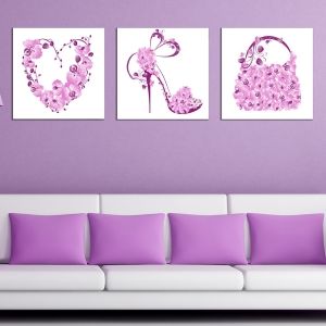 0651 Wall art decoration (set of 3 pieces) Style