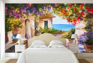 T9042 Wallpaper Art summer sea landscape 