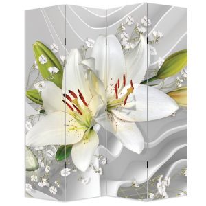 P0774 Decorative Screen Room divider  Abstraction - Lilium (3,4,5 or 6 panels)