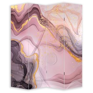 P0790 Decorative Screen Room divider Abstraction -pastel pink  (3,4,5 or 6 panels)