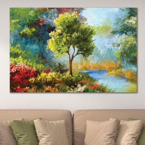 0976 Wall art decoration Colorful landscape