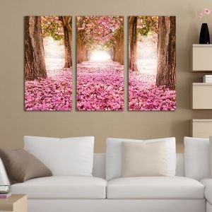 0215 Wall art decoration (set of 3 pieces) Fabulous park