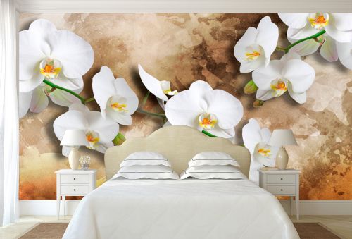 T0998 Wallpaper 3D Orchids