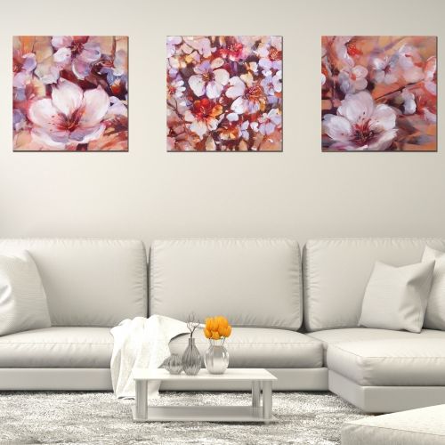 wall decoration set almond blossom