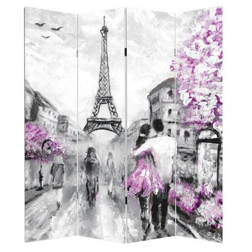 P0417 Decorative Screen Room devider  Lovers in Paris (3,4,5 or 6 panels)