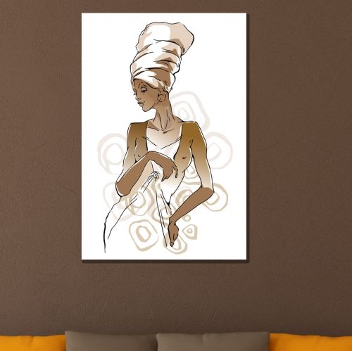 0779 Wall art decoration African woman