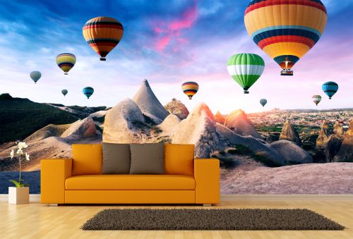 T9142 Wallpaper Cappadocia - balloons