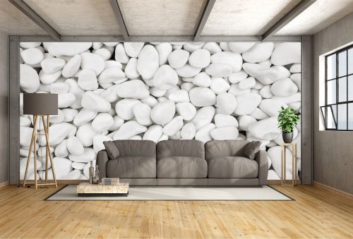 T9143 Wallpapper White stones