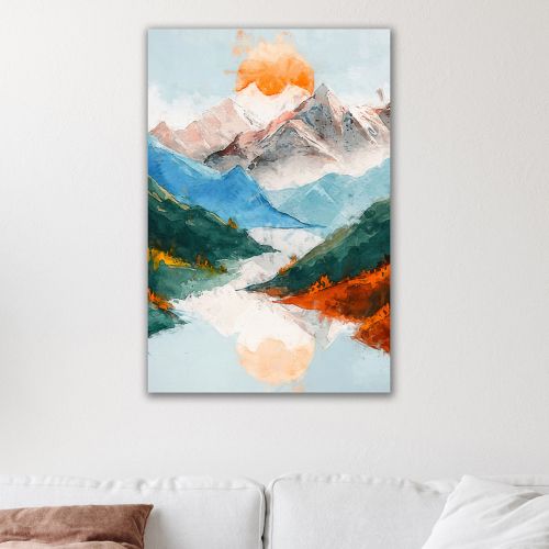 0944 Wall art decoration Colorful landscape