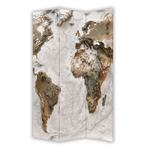 P9232 Decorative Screen Room divider Worldmap (3,4,5 or 6 panels)