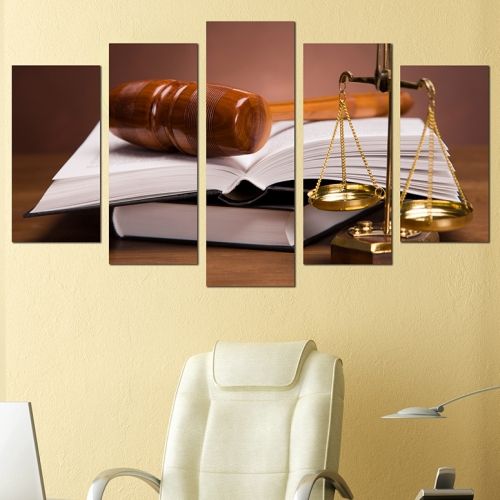 Wall art decoration set for office