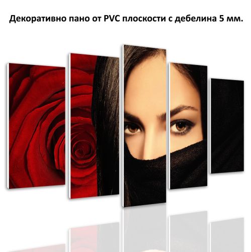 0599 Wall art decoration (set of 5 pieces) Mysterious