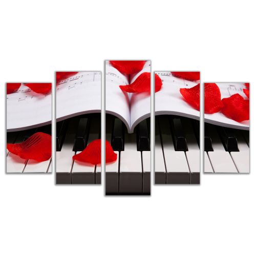 0058 Wall art decoration (set of 5 pieces) Piano