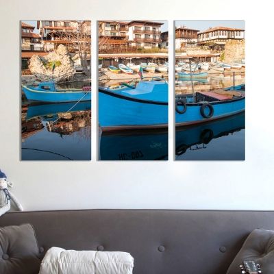 0254 Wall art decoration (set of 3 pieces) Nesebar, Bulgaria