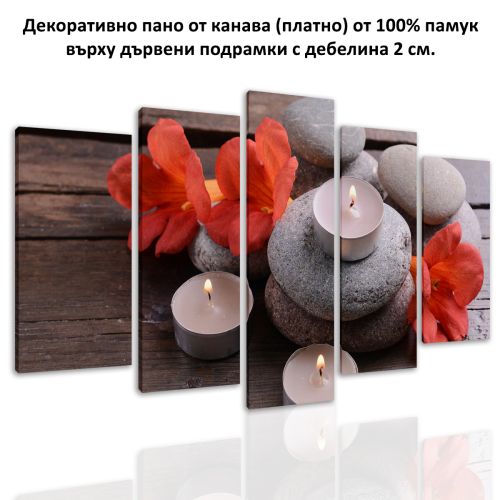 0354 Wall art decoration (set of 5 pieces) SPA composition