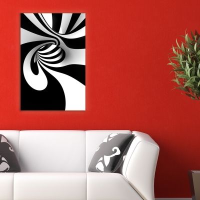 Black and white wall art decoration