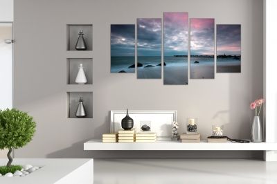 Canvas fine art decoration with sea landscape