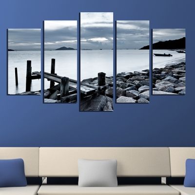 0310 Wall art decoration (set of 5 pieces)  Coast