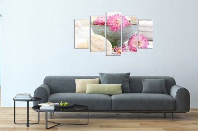 Wall art decoration for spa salon