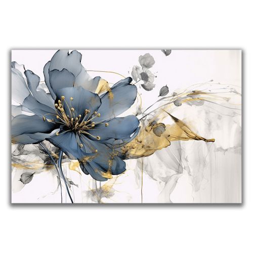1098 Wall art decoration The Whisper of the Blue Flower - Abstraction