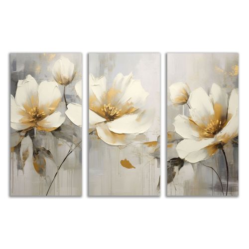 1099 Wall art decoration (set of 3 pieces)  Colors of Harmony - Abstraction