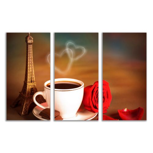 SALE0346 Wall art decoration (set of 3 pieces) Material: Canva, overall size: 64x40 cm.