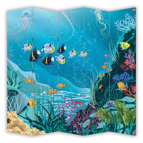 P9037 Декоративен параван Морско дъно (3, 4, 5 или 6 части)