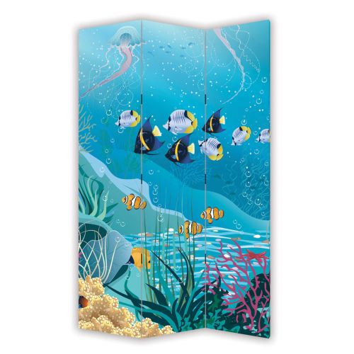 P9037 Декоративен параван Морско дъно (3, 4, 5 или 6 части)