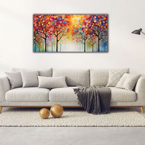 1111 Wall art decoration Forest of colored light