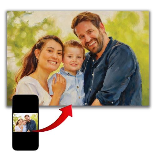 1115 A memory turned into art - Oil portrait from a photograph