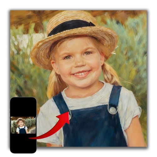 1115 A memory turned into art - Oil portrait from a photograph