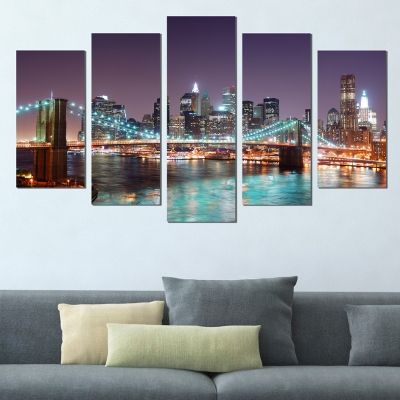 Canvas wall art New York Brooklin Bridge