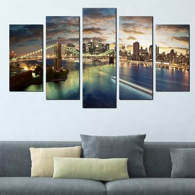 Canvas wall art New York Brooklin Bridge