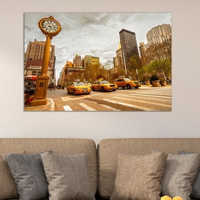 Wall art decoration cityscape New York 5th avenue