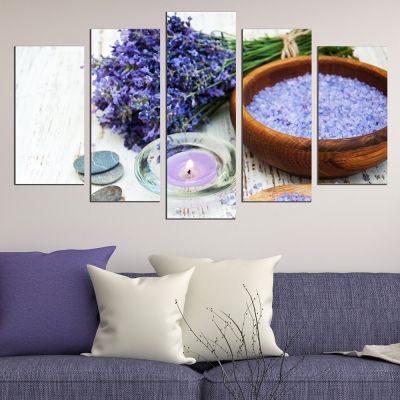 wall art canvas decoration set with Lavender aroma