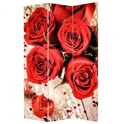 P159 Decorative Room devider Red roses