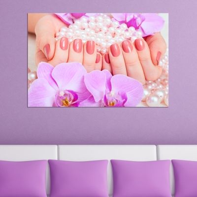 Wall art decoration Beautiful manicure