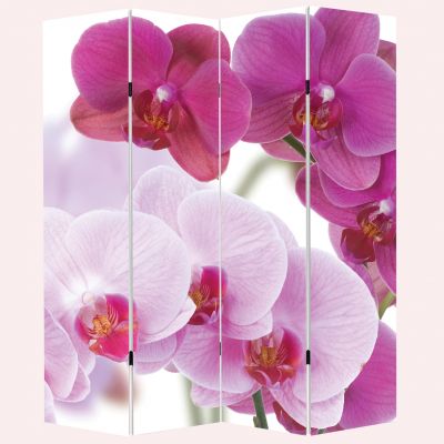 P0099 Decorative Screen Room divider Beautiful orchids (3,4,5 or 6 panels)