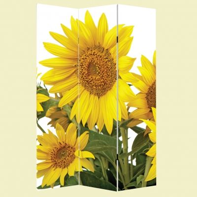 P0204 Decorative Screen Room divider Sunflowers (3,4,5 or 6 panels)