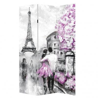 P0417 Decorative Screen Room divider  Lovers in Paris (3,4,5 or 6 panels)