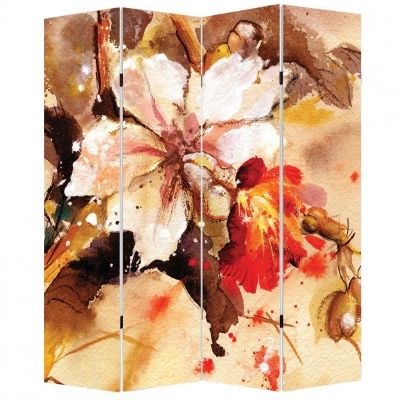 P0131 Decorative Screen Room divider Art flower (3,4,5 or 6 panels)