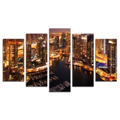 0401 Wall art decoration (set of 5 pieces) Dubai