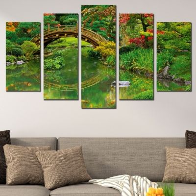 Modern canvas art sunflowers field