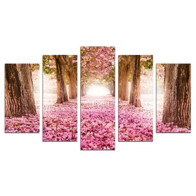 0678 Wall art decoration (set of 5 pieces) Fabulous park